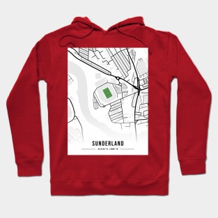 Stadium of Light Map Design - WHITE Hoodie